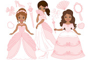 African American Princesses in Pink