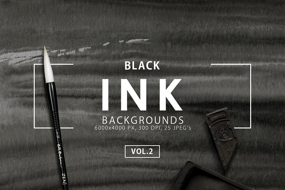 Black Ink Backgrounds Vol. 2 in Textures - product preview 8