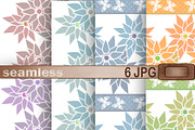 Set of seamless patterns 6+2 JPG.