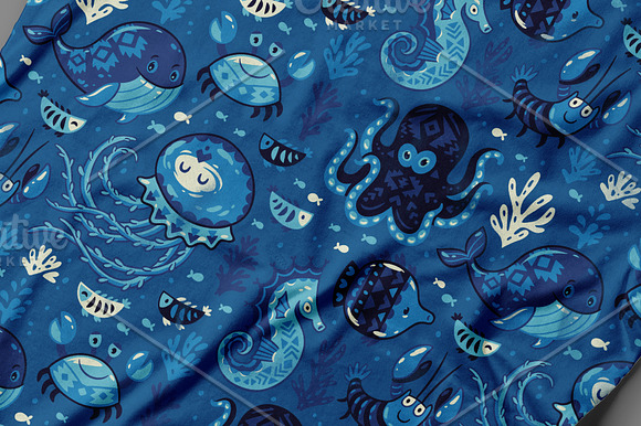 Ocean Life in Illustrations - product preview 6