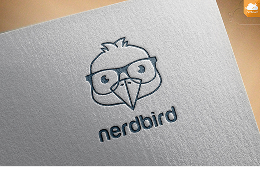 Nerd bird in Logo Templates - product preview 8