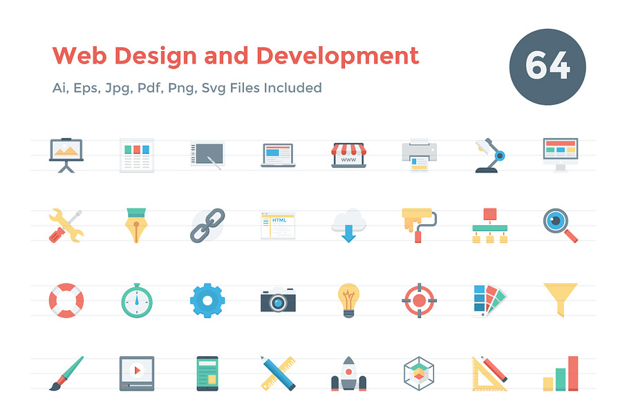 Web Design and Development Icons
