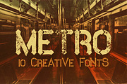 Metro - 10 Fonts Family