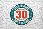 30 Ribbons & Banners set