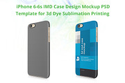 iPhone 6/6S 3d Case Mock-up Left
