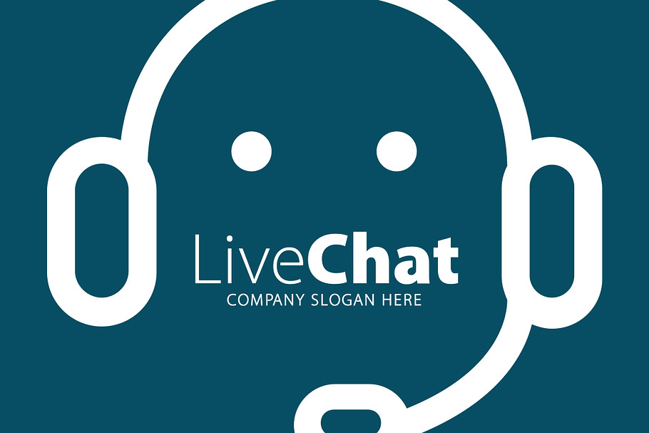 Live Chat Logo in Logo Templates - product preview 8