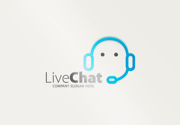 Live Chat Logo in Logo Templates - product preview 2