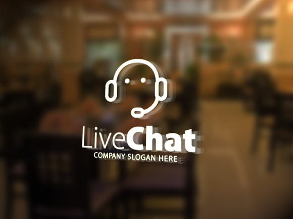 Live Chat Logo in Logo Templates - product preview 3