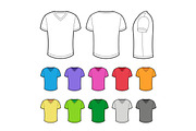 T-shirt Set in various colors