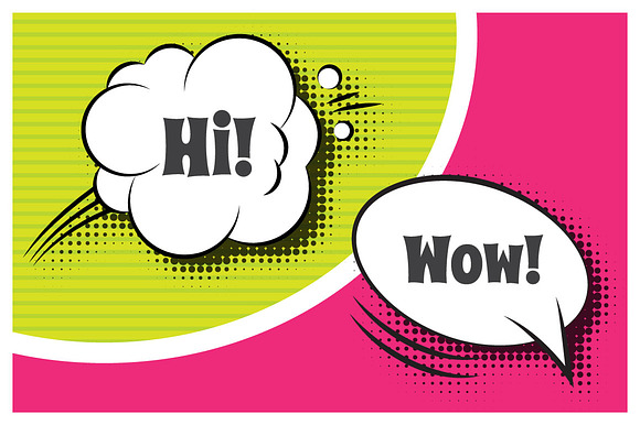 Speech Bubbles Set. Vector & Raster in Illustrations - product preview 1