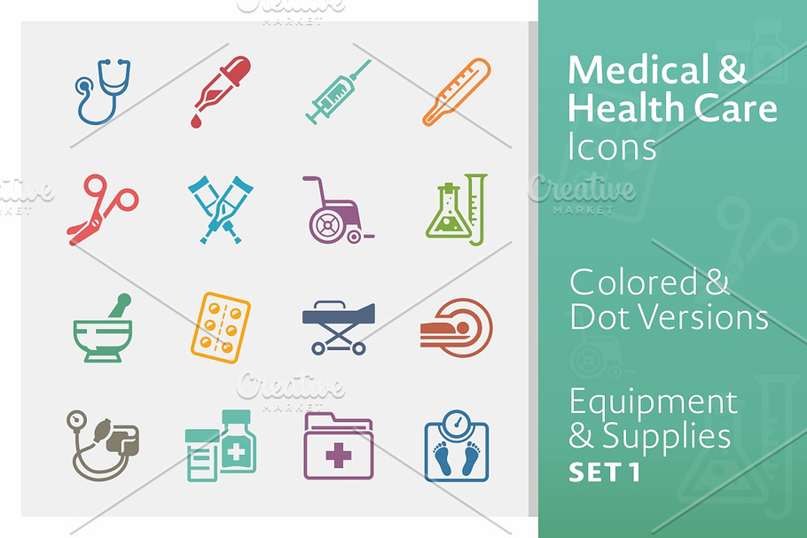 Medical Equipment & Supplies Icons