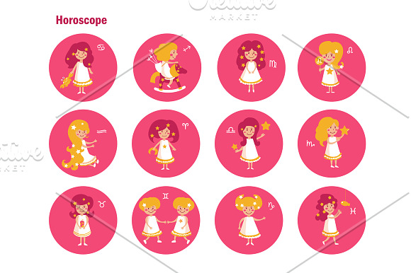 Kids horoscope in Graphics - product preview 1