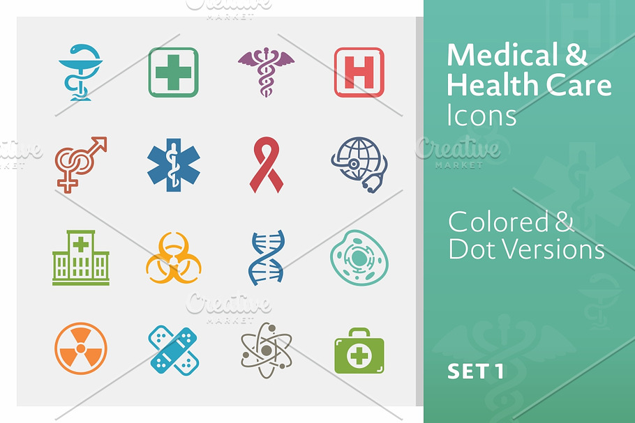 Medical & Health Care Icons 1 