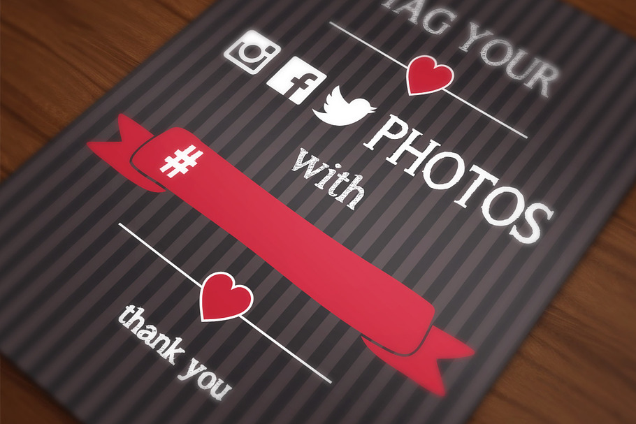 Event hashtag posters in Flyer Templates - product preview 8