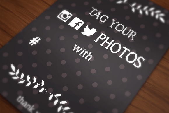 Event hashtag posters in Flyer Templates - product preview 3