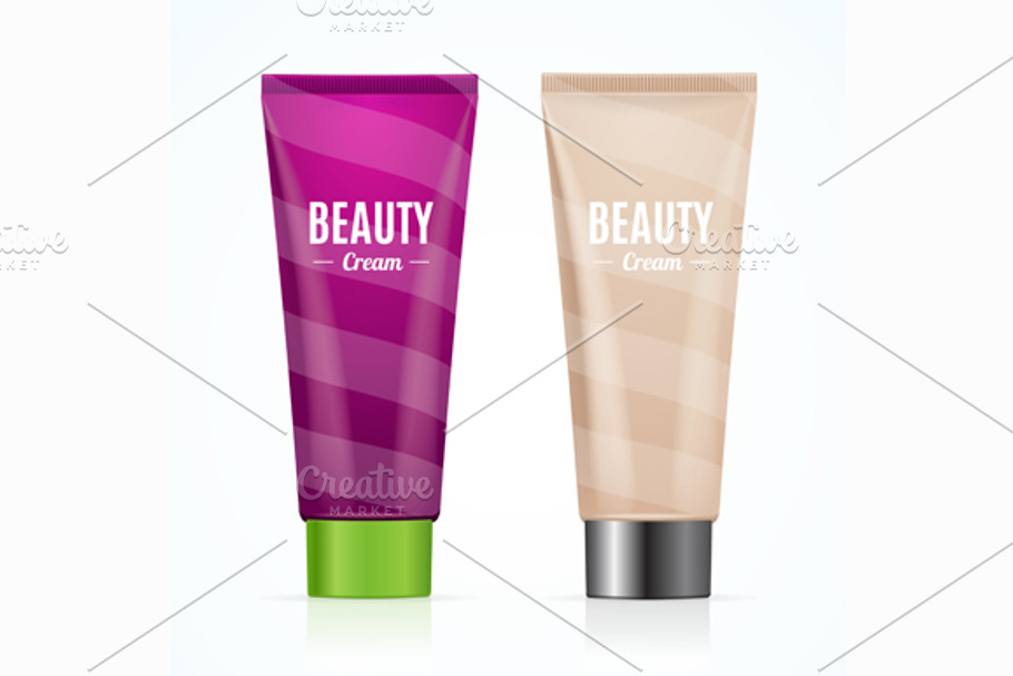 Cream Tube Mock Up Set. Vector in Illustrations - product preview 8