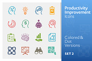 Productivity Improvement Icons 2