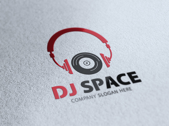 Dj Space Logo in Logo Templates - product preview 4