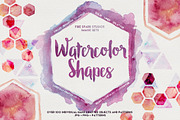 Watercolor Shapes & Patterns
