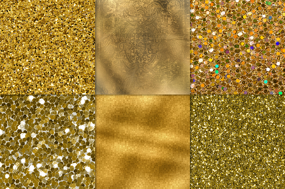 Gold Foil Textures, Gold Backgrounds in Textures - product preview 21