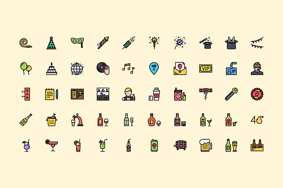 The Party Icons 100 in Graphics - product preview 2