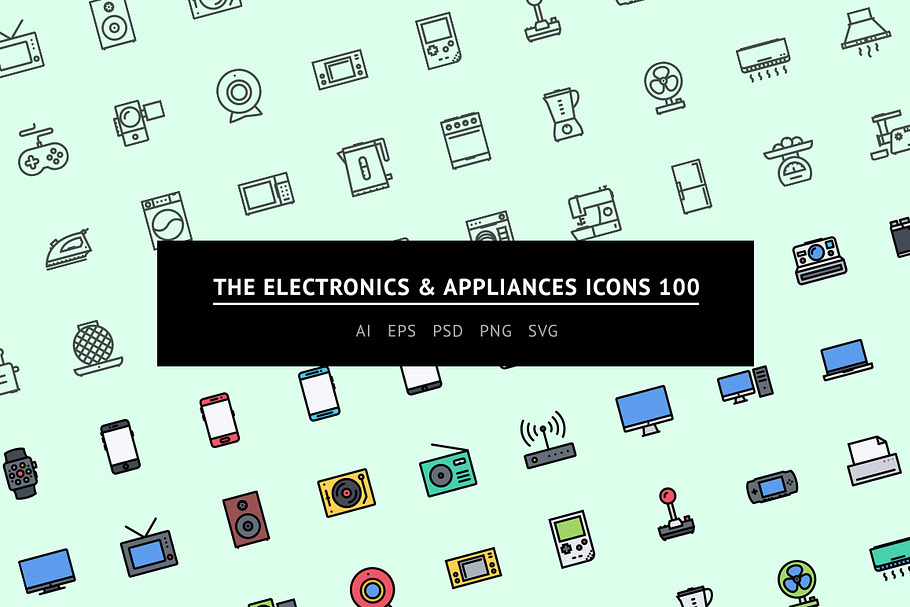 The Electronics&Appliances Icons 100