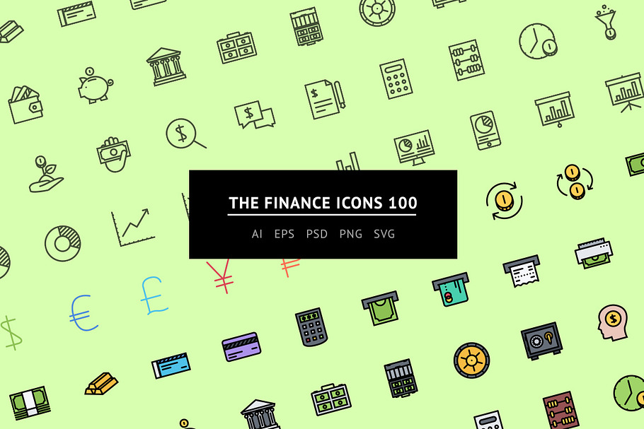 The Finance Icons 100 in Graphics - product preview 8