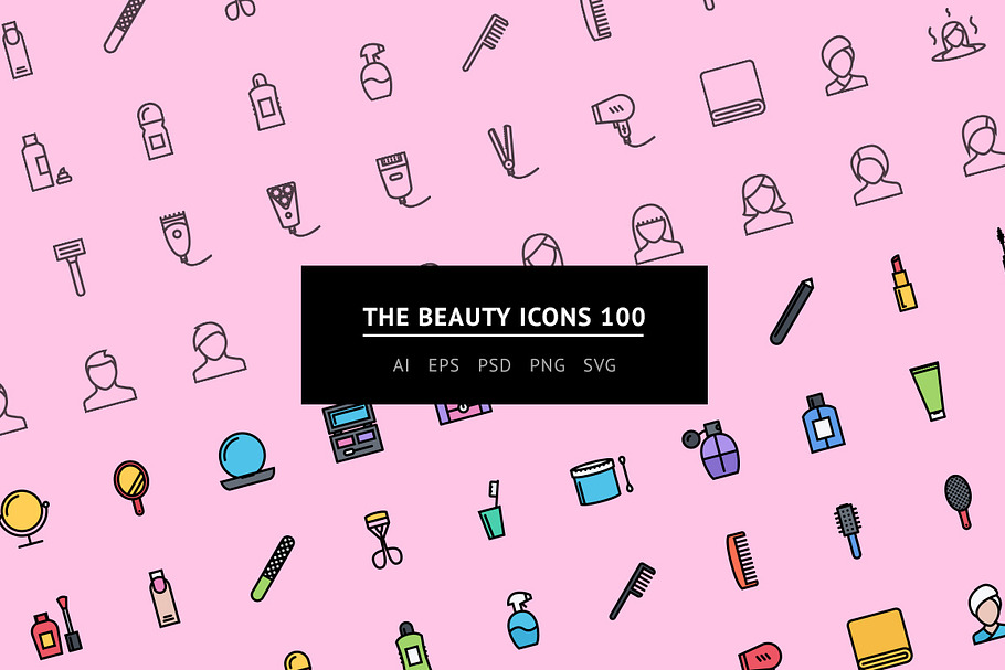 The Beauty Icons 100 in Graphics - product preview 8