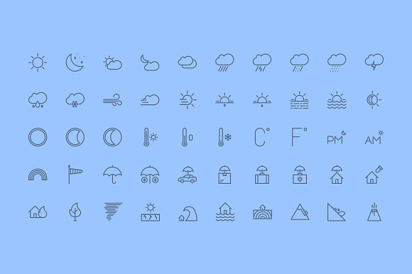The Weather & Insurance Icons 100 in Graphics - product preview 1