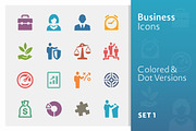 Business Icons Set 1 | Colored