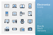 Electronics Icons - Blue Series