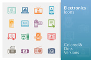 Electronics Icons - Colored Series