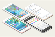 8 isolated iPhone 6s mockups