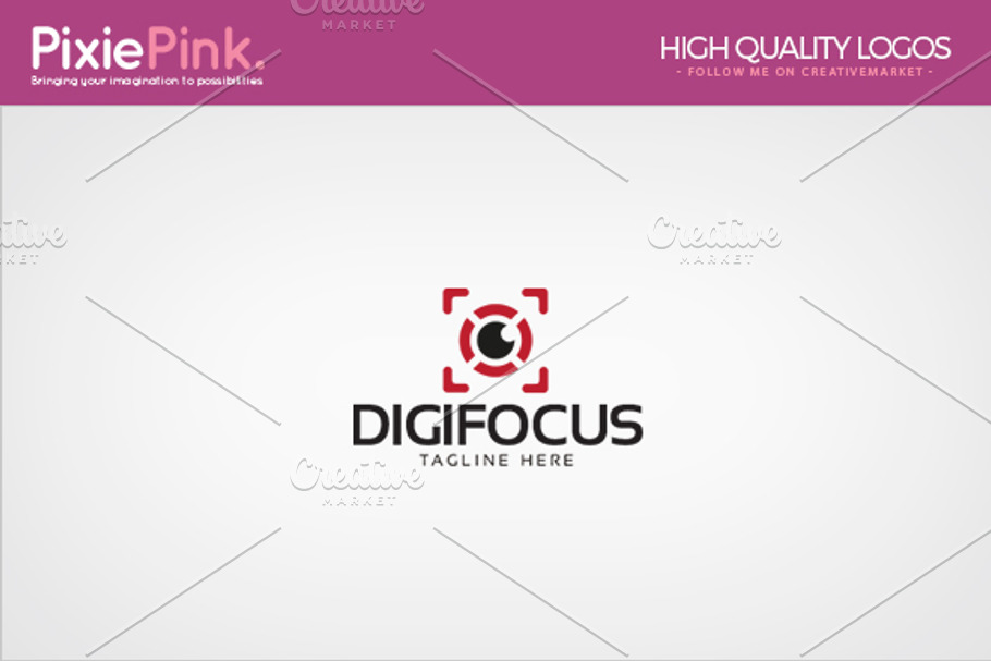 Digi Focus Logo Template in Logo Templates - product preview 8