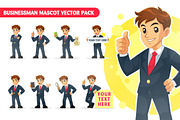 Businessman Mascot Vector Pack