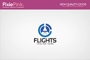 Flights Logo Template
