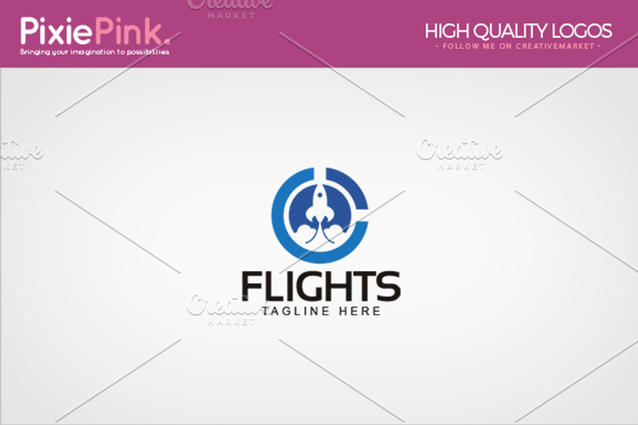 Flights Logo Template in Logo Templates - product preview 8