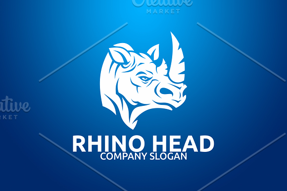 Rhino Head Logo in Logo Templates - product preview 1