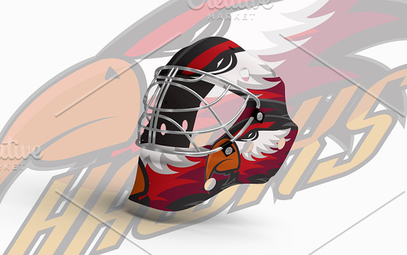 Set Professional sports logo hawks in Logo Templates - product preview 3