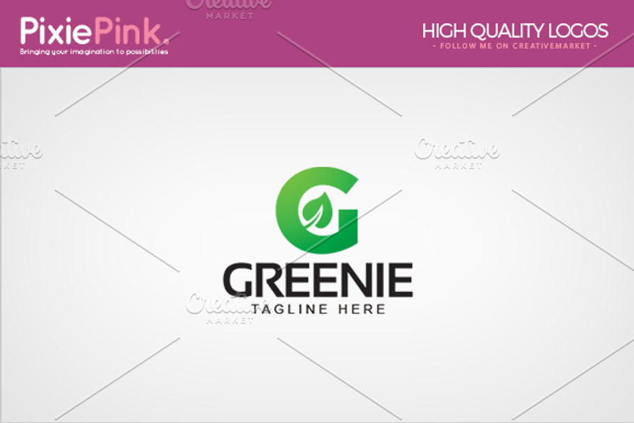 Greenie Logo Template in Logo Templates - product preview 8