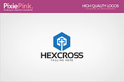Hex Cross Logo Template