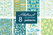 8 Fun Abstract Seamless Patterns Set