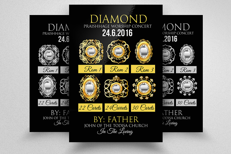 Diamond Jewllery Shop Business Flyer in Flyer Templates - product preview 8