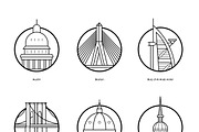 World Cities Illustrations