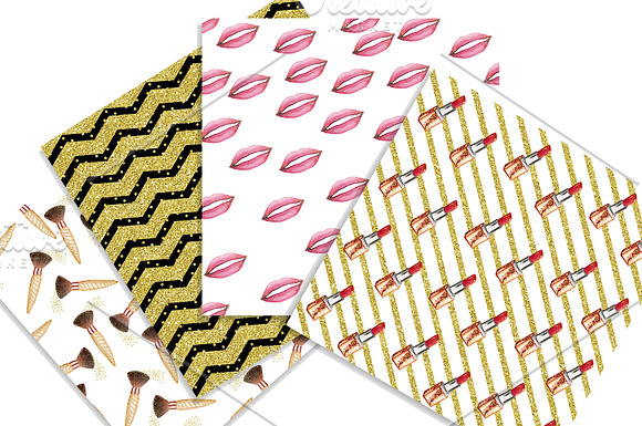 Make up elements, papers bundle in Patterns - product preview 2