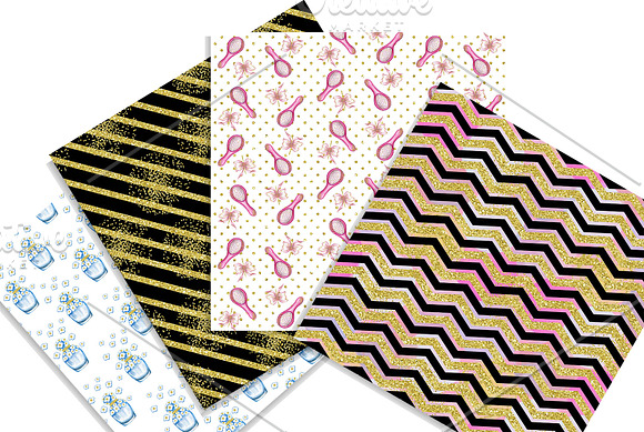 Make up elements, papers bundle in Patterns - product preview 3
