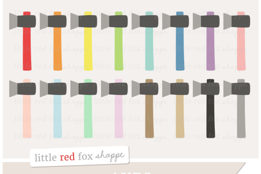 Axe Clipart in Illustrations - product preview 8
