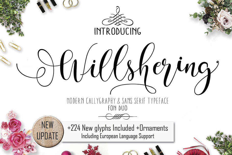 Willshering Script in Script Fonts - product preview 8