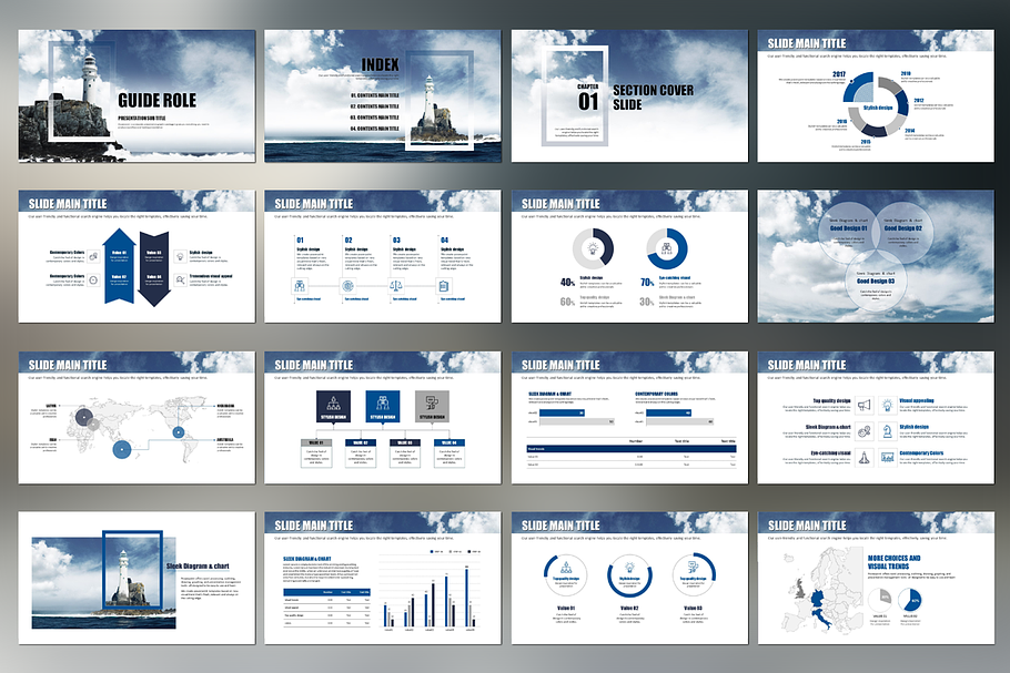 Lighthouse PowerPoint Template in PowerPoint Templates - product preview 8