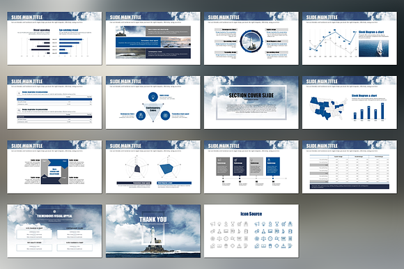 Lighthouse PowerPoint Template in PowerPoint Templates - product preview 1